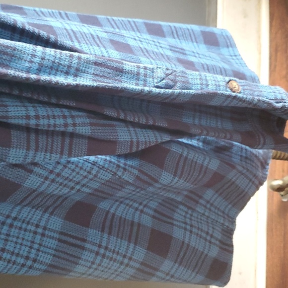 Duluth blue buttondown Western shirt Unisex size L - Picture 8 of 13